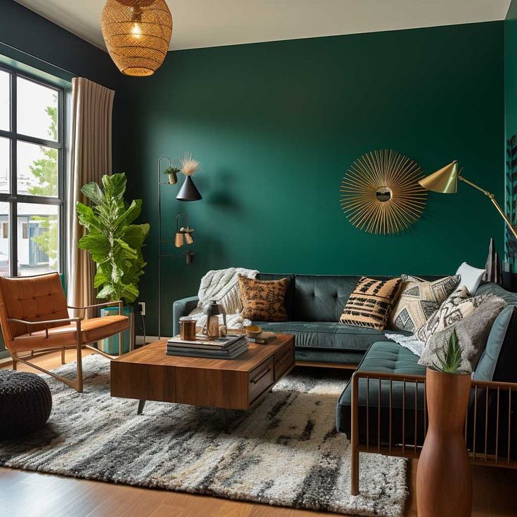 5+ Secrets to Perfecting an Emerald Green Living Room Design